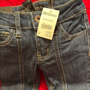 Toddler Girls' Dark Blue Jeans